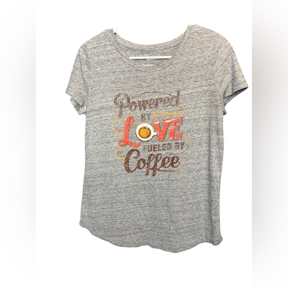Sonoma Tops - Sonoma Gray Graphic Tee - Fueled by Coffee